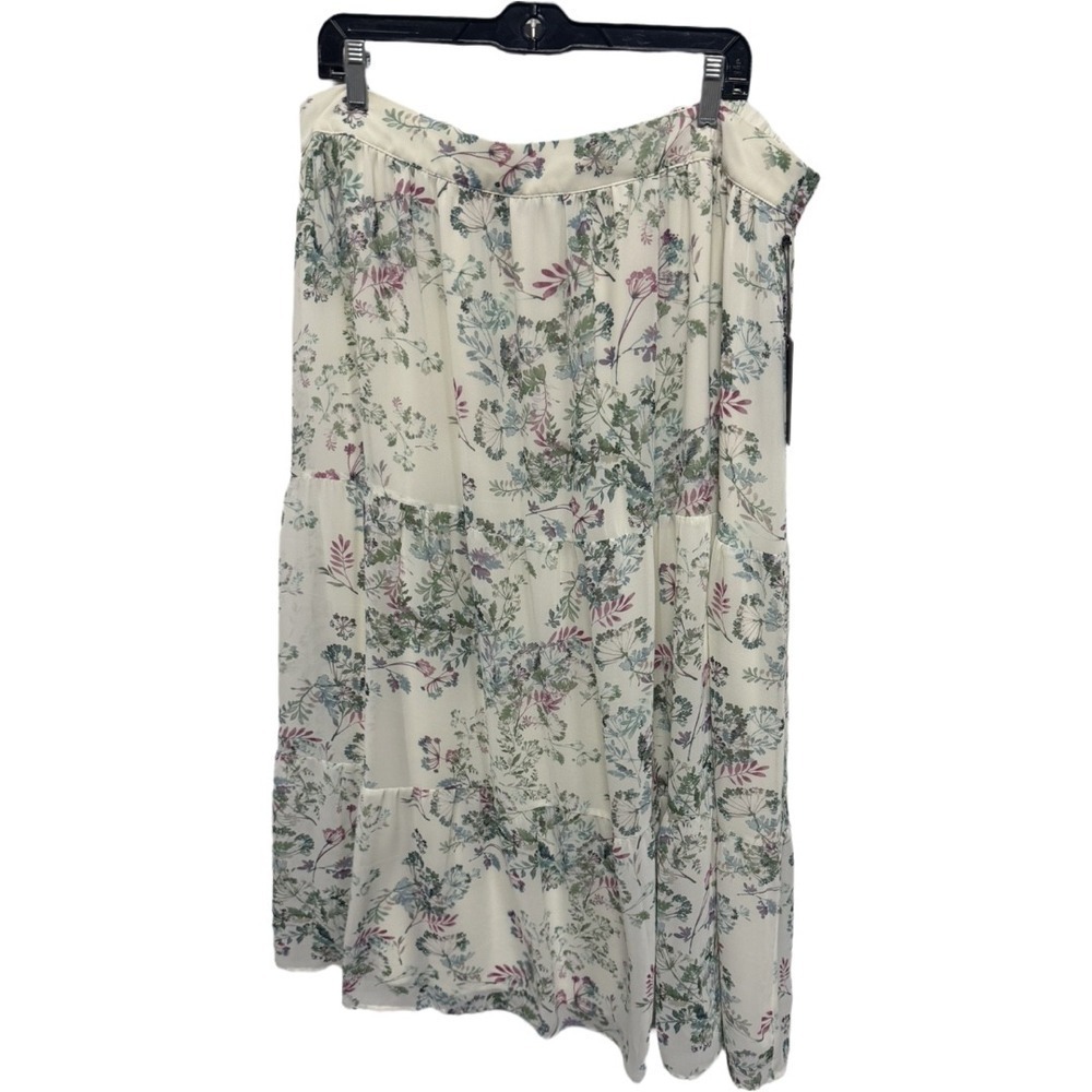 Vince Camuto Plus Size Breezy Dandelion Tiered Skirt NWT 2X Lined Cottagecore